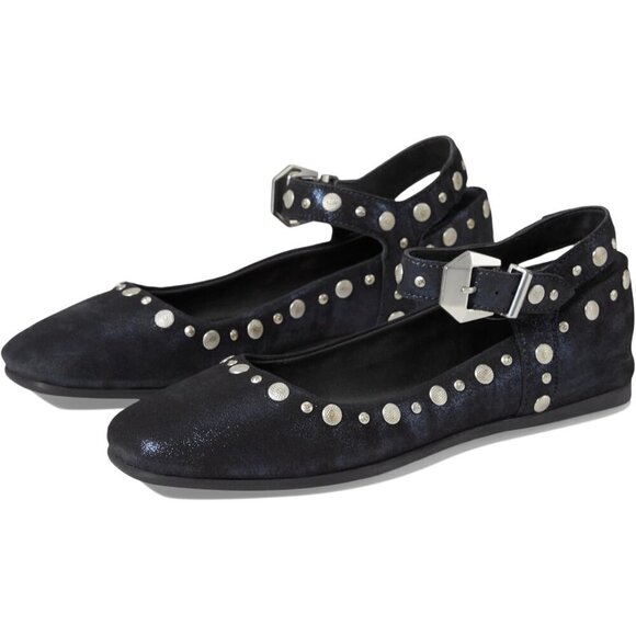 Free People Flat Shoes Women Black Rubber Mystic Mary Jane Contemporary Shoes